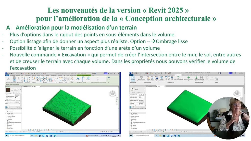 Nouveautés Revit 2025 axée sur les améliorations pour la conception