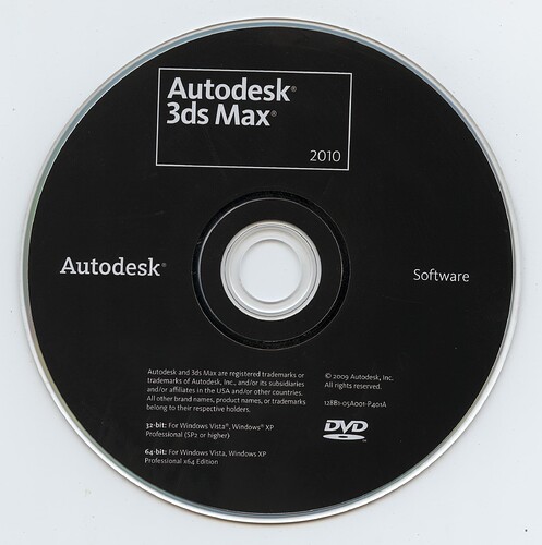 Autodesk 3ds Max 2010 (Software)(Autodesk)(128B1-05A001-P401A)(2009)