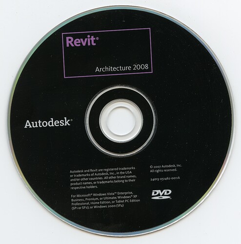 Revit Architecture 2008 (Autodesk)(24013-051462-0011A)(2007)