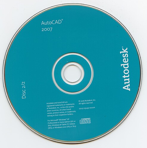 AutoCAD 2007 (Disc 2)(Autodesk)(00127-051452-0020A)(2006)