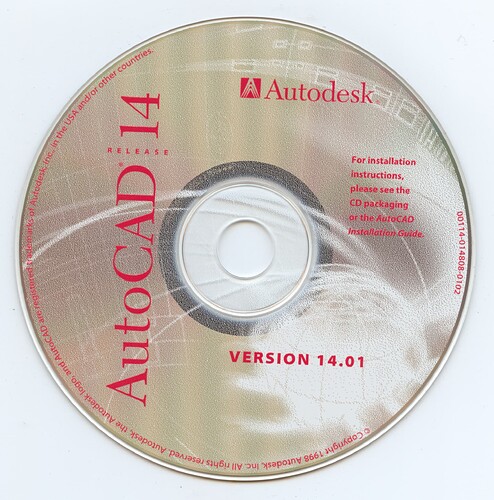 AutoCAD Release 14 (Version 14.01)(00114-014808-0102)(Autodesk)(1998)