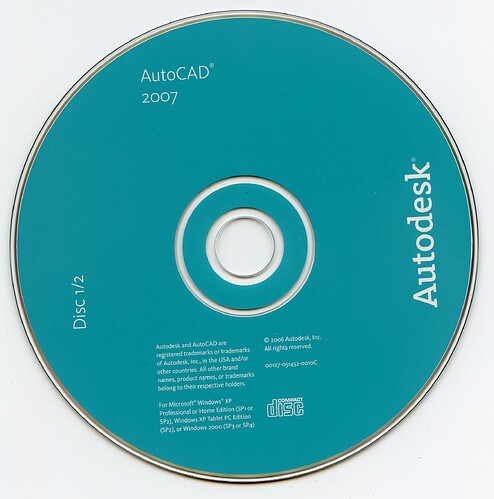 AutoCAD 2007 (Disc 1)(Autodesk)(00127-051452-0010C)(2006)