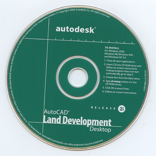 Autodesk AutoCAD Land Development Desktop (Release 2i)(Autodesk)(2000)(19102-017408-0011)