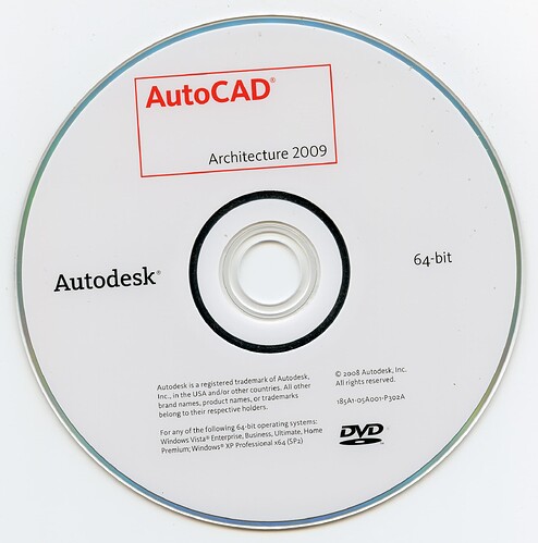 AutoCAD Architecture 2009 (64-Bit)(Autodesk)(185A1-05A001-P302A)(2008)