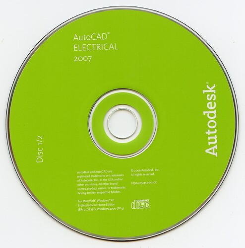 AutoCAD Electrical 2007 (Disc 1)(Autodesk)(22504-051452-0010C)(2006)